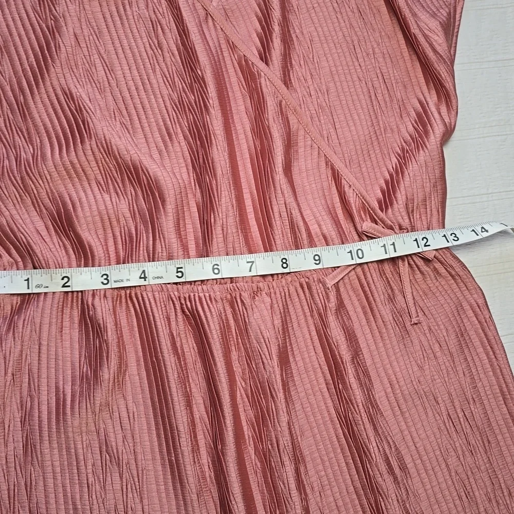 Zara Rose Pink Pleated Culotte Jumpsuit Girls Size 11/12
